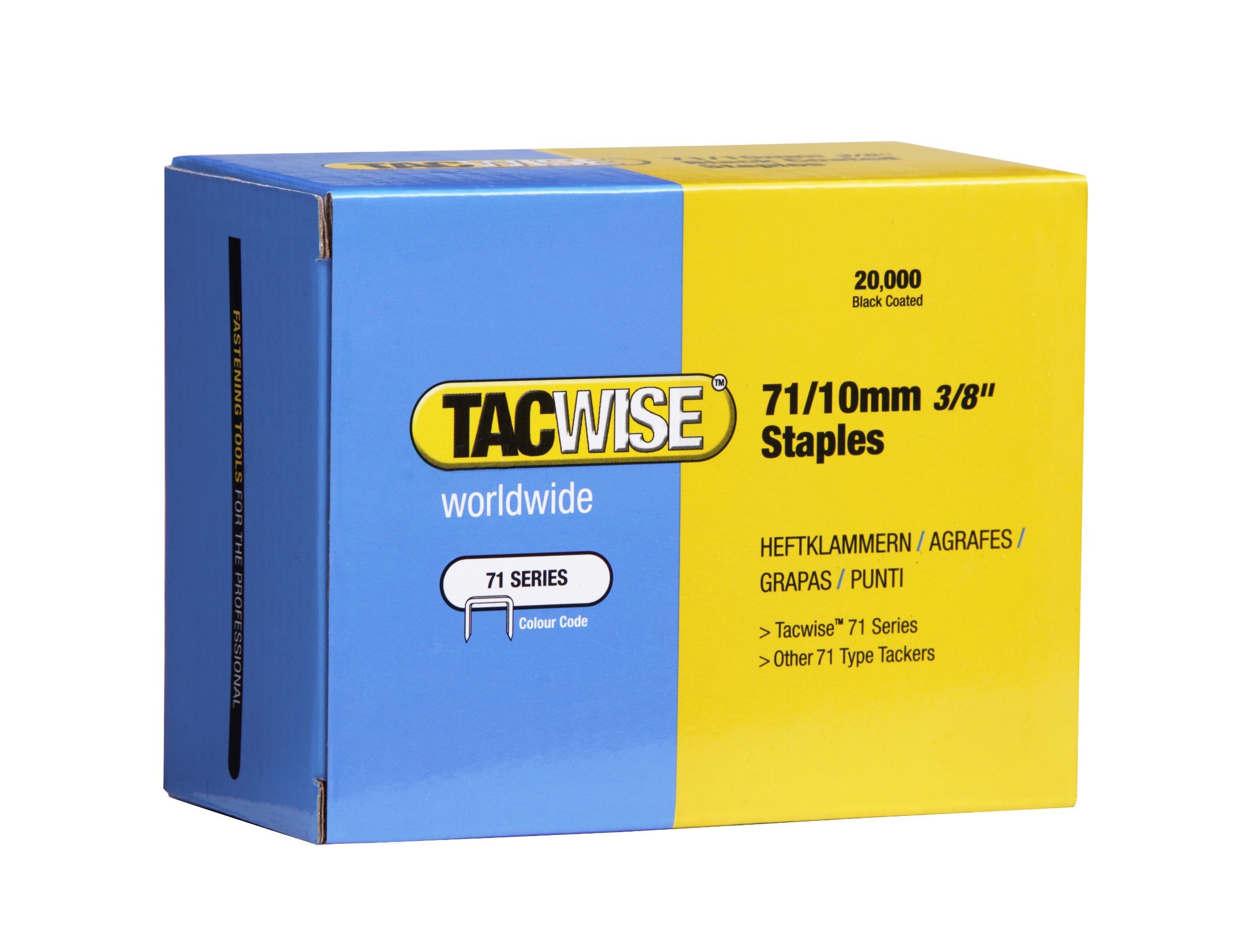 Meite Graffette Type 71 In Acciaio Inox 304 – 10 Mm, Corona 9,1 Mm, 10.000 Pezzi, Per Tappezzeria, Falegnameria E DIY