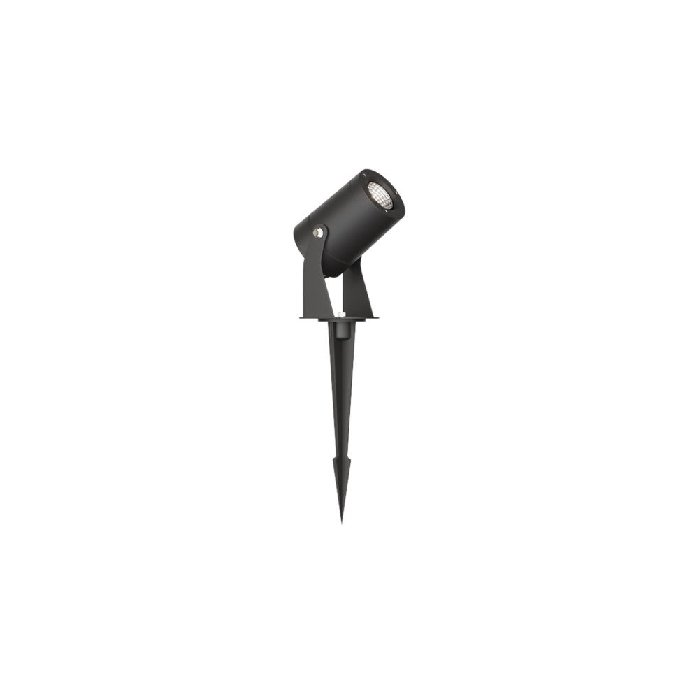 Sair - Spot LED rotund 10 W IP65, negru, 2200 K - lumina de gradina pentru plante sau gard viu, H36 cm - Beneito faure