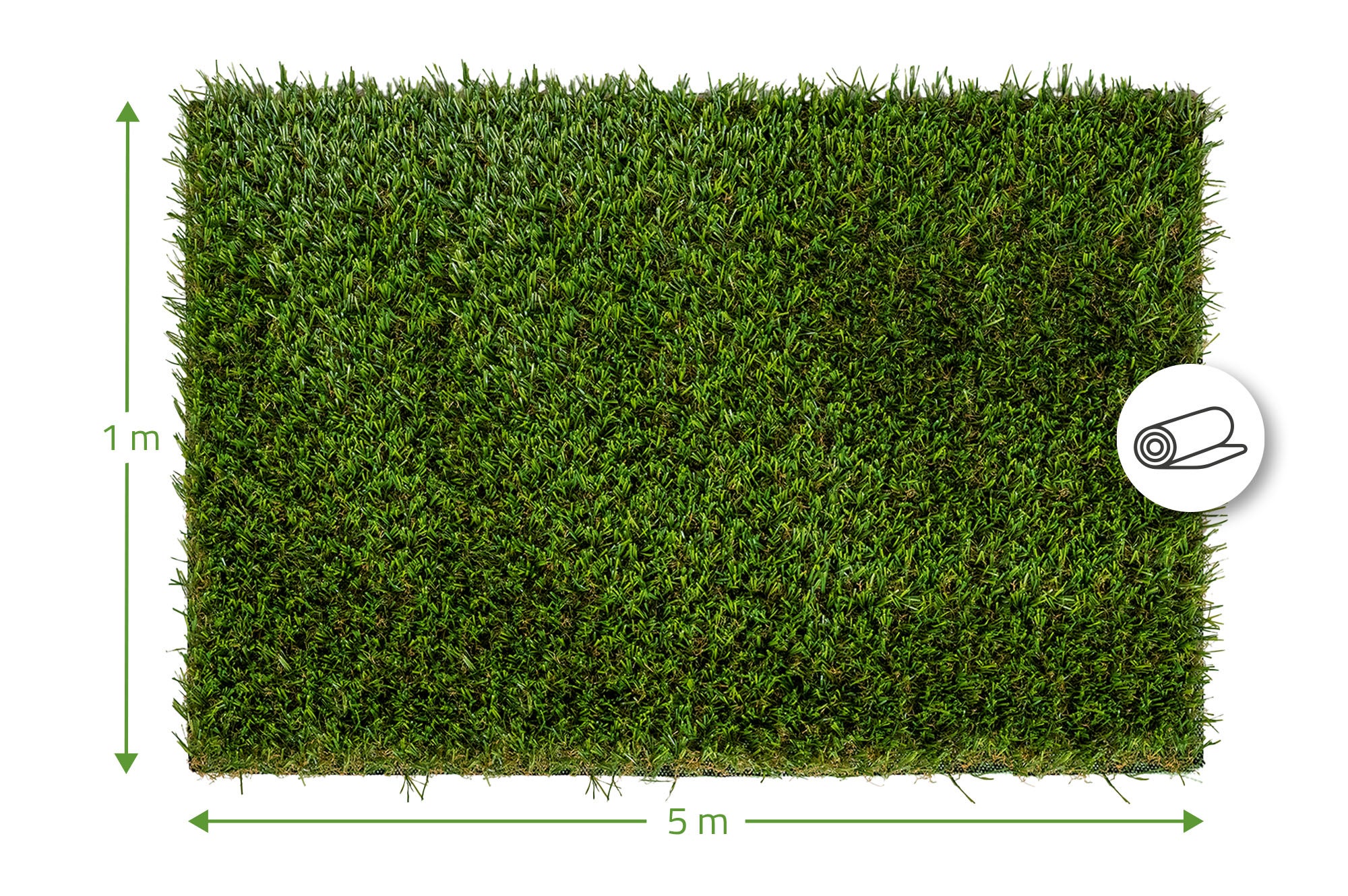 Erba sintetica PELMO 1m x 5m - 30mm - 3