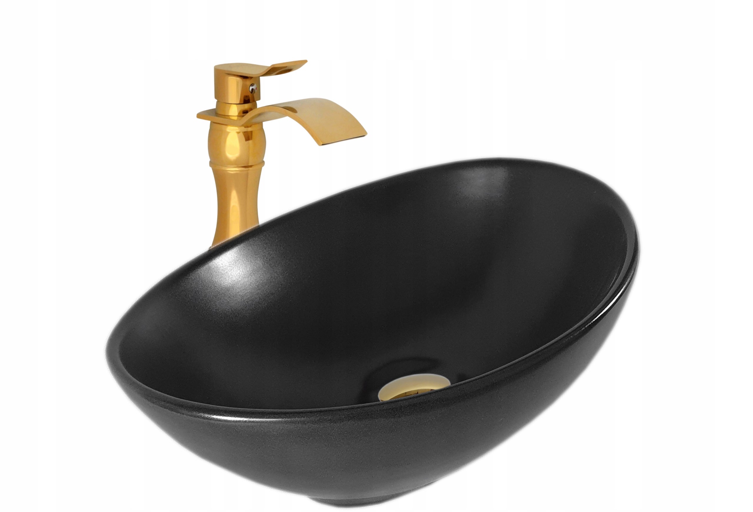 Umywalka nablatowa Estiva EBA Black Matt czarna matowa 41,5x34x14 cm