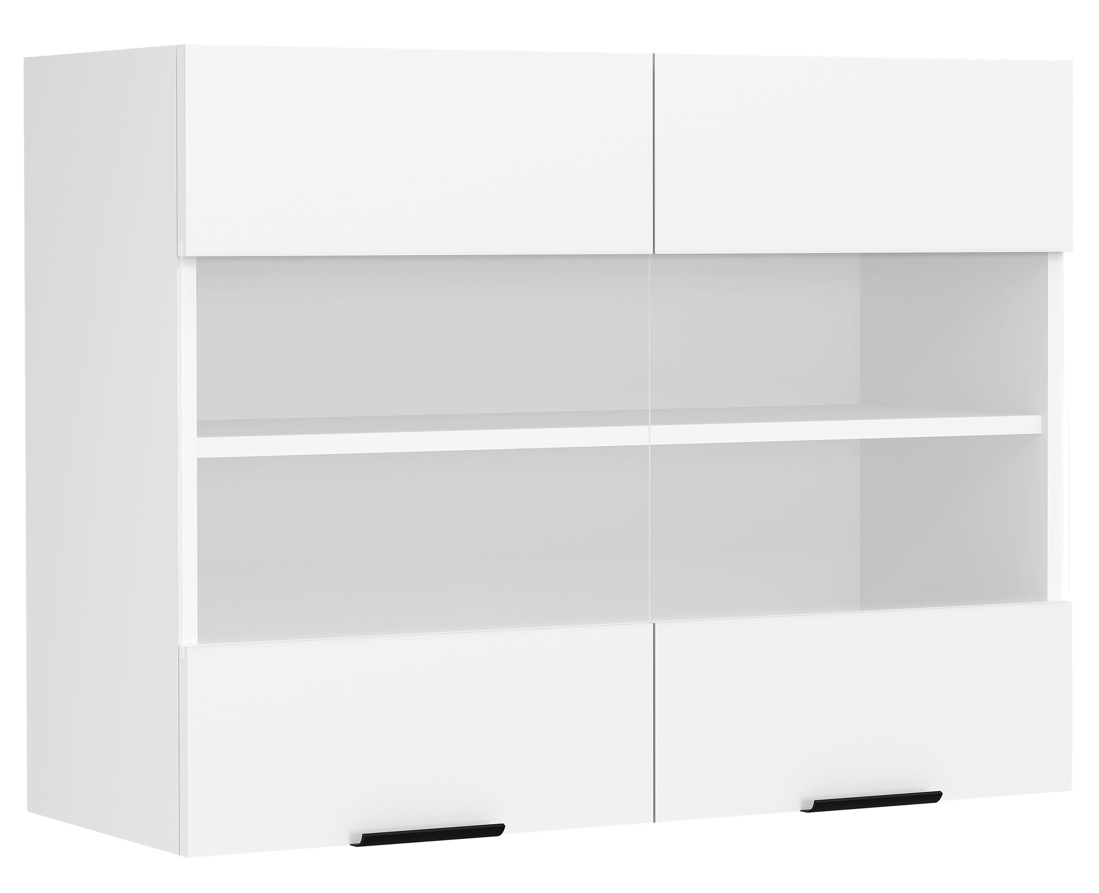 VCM Szafka wisząca na meble kuchenne Fasola Biały H. 60 x B. 80 x T. 31 cm