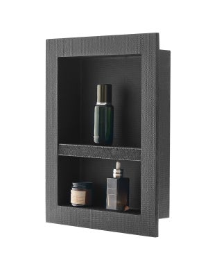 Nicchia Doccia Sunrosa Da Incasso In Acciaio Inox 304, 30x60x12 Cm, Ripostiglio Per Shampoo E Saponi, Impermeabile, Organizer Da Bagno, Colore Bianco, Garanzia 6 Mesi