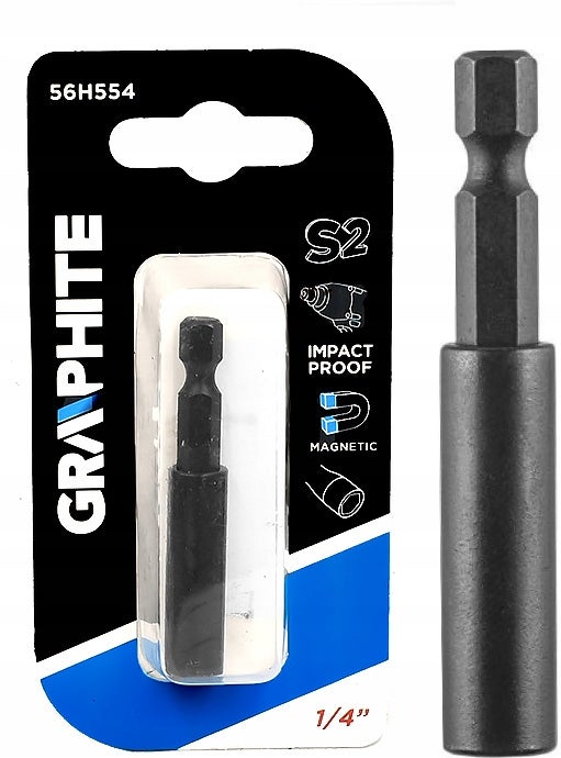 GRAPHITE Uchwyt magnetyczny do bitów 56H554 1/4" 60 mm