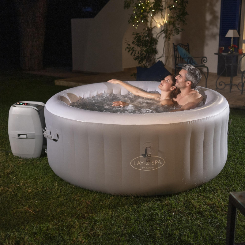Bestway Spa gonflable rond Lay-Z-Spa St Lucia AirJet 2-3 personnes - 8