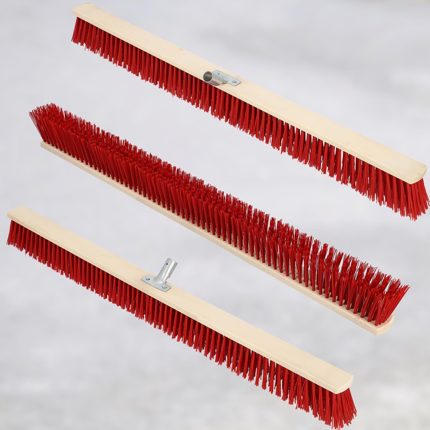 Balai Brosse - 105 cm - Balai Exterieur Terrasse - Brosse de Voirie - avec Manche - Bois - PVC - Poils Durs - de Jardin - Outil de Nettoyage KOTARBAU - 6
