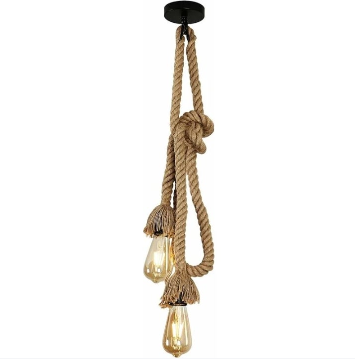 Lampa wisząca Industrialna 2 żarówki Lampa E27 Podstawa Do salonu sypialni jadalni biura Baru Kawiarni