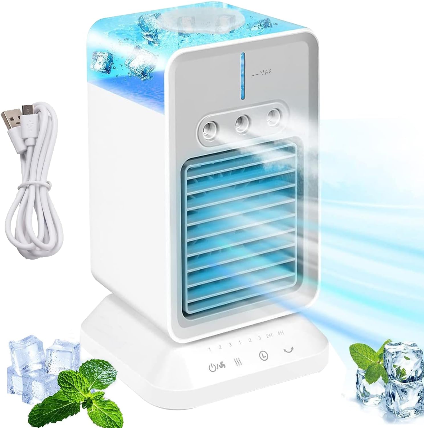 Ventilateur De Brumisation Portable.Ventilateur à Batterie Rechargeable