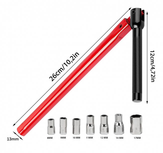 LONTOM Set Di Chiavi Per Tubi, Set Di Chiavi Per Rubinetto, Set Di Chiavi Regolabili Con Testa Di Ricambio, Strumenti Idraulici Per Bagno, Cucina E Giardino - Foto 5