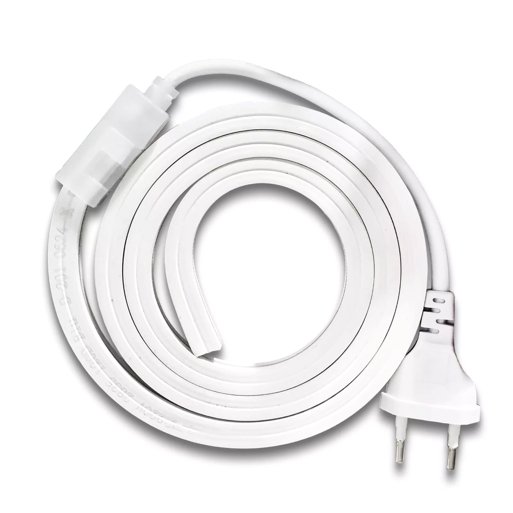 Striscia LED SMD 2835 120D Impermeabile IP65 220V per Profili da 10mm Flessibile Resistente potente per Interni ed Esterni BIANCO NATURALE 4000K 5MT - 3