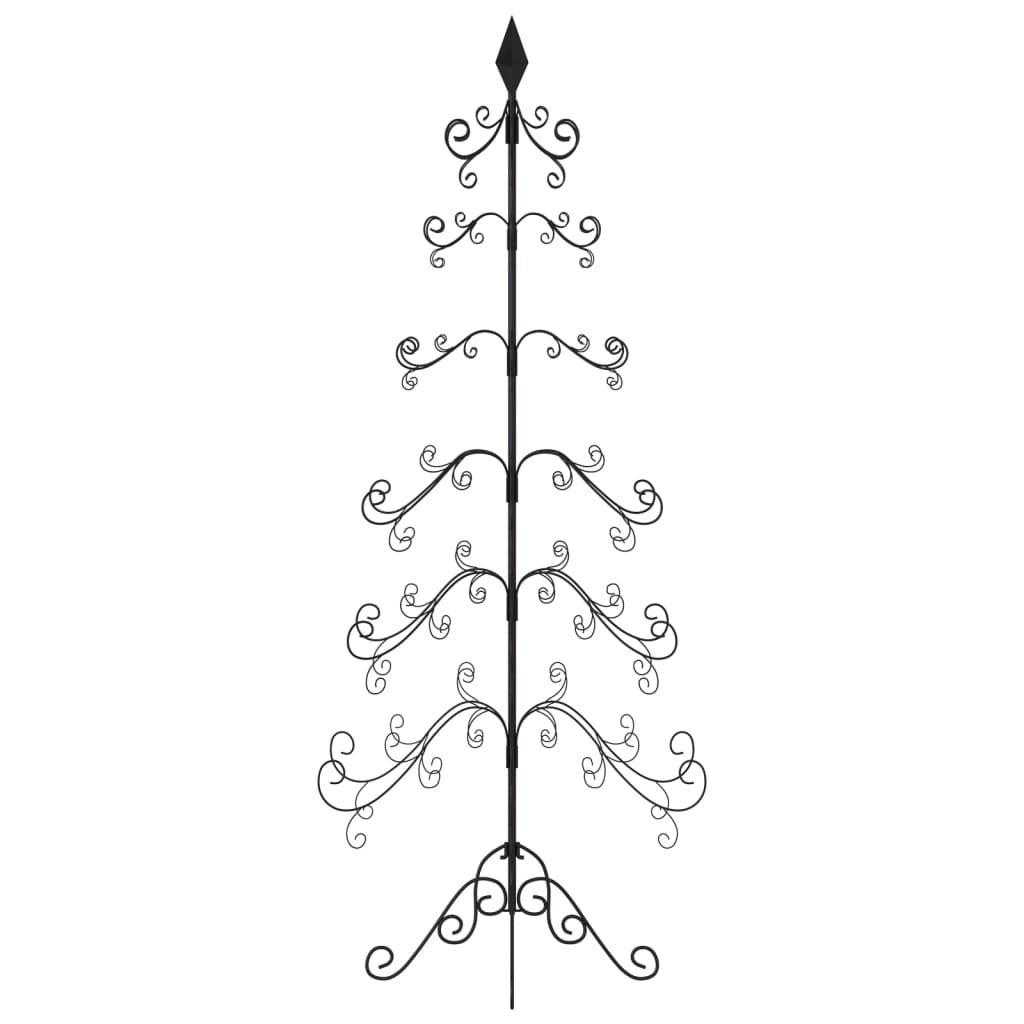 Árvore de natal para decoração metal preto 180 cm - COMFORTXL - 4