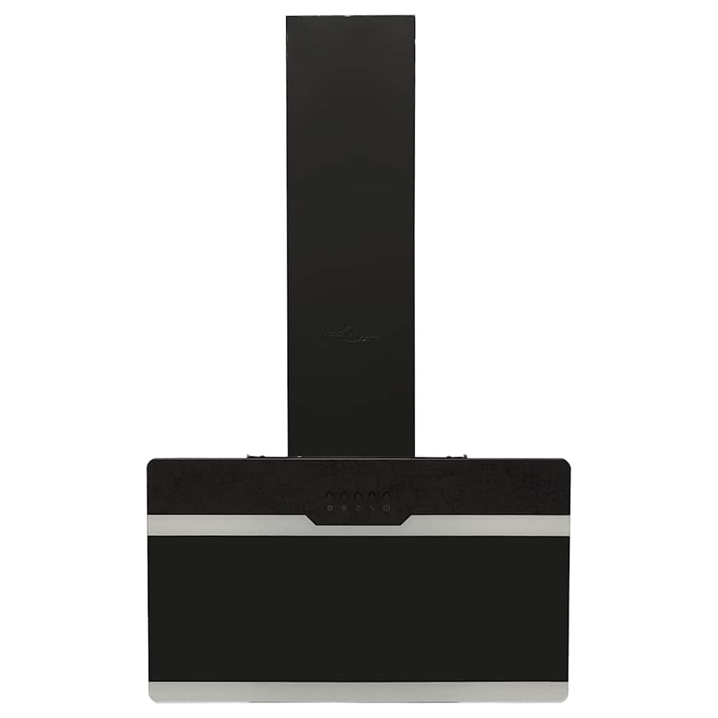 Hotte murale 60 cm Acier et verre trempé Noir vidaXL - 5