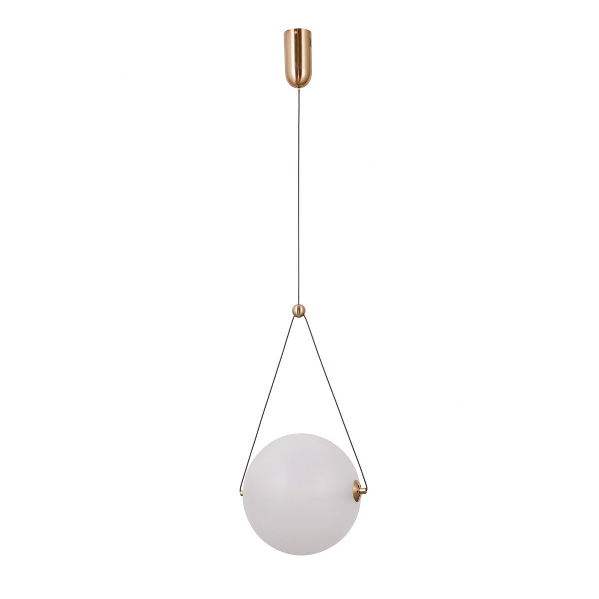 Lampa wisząca RASTIA LED 12W Ciepła biel 1300lm złoto-opalowa wym: 120 x 25 x 25 cm Italux