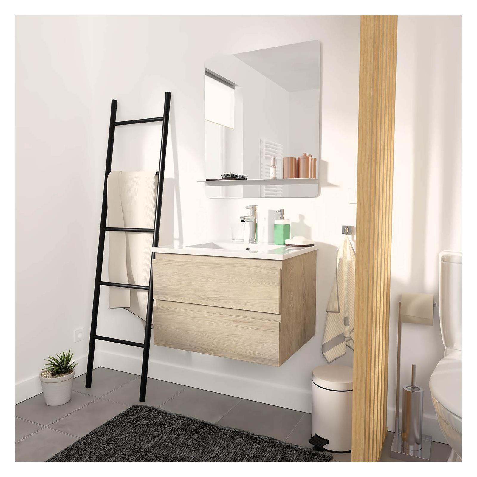 Meuble simple vasque 60cm SORRENTO + vasque - 4