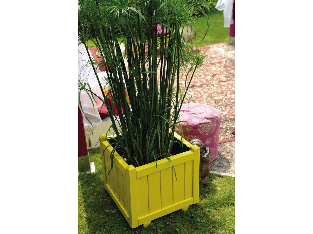 BAC A FLEURS CARRE EN BOIS 52L - 2