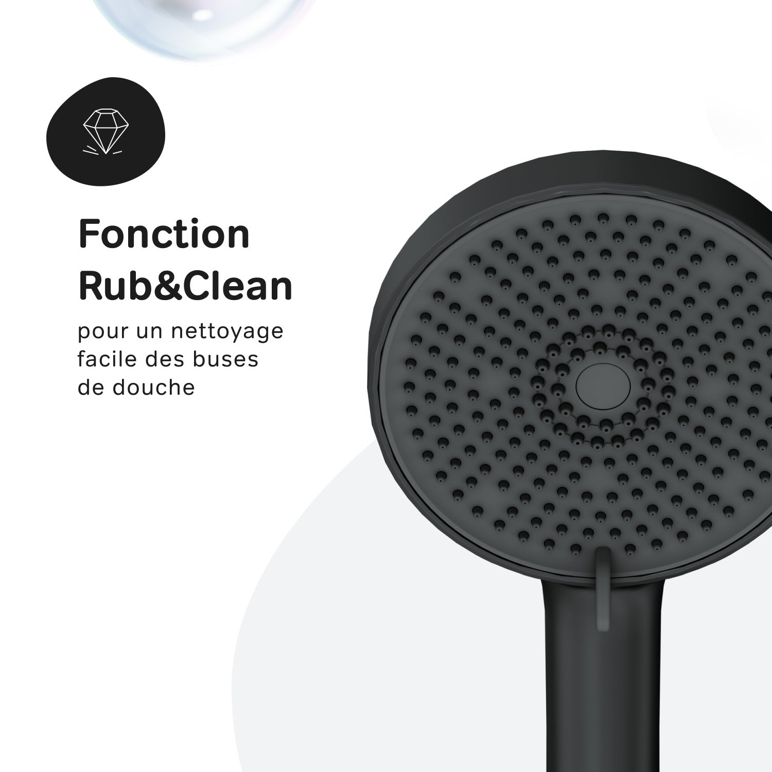 Colonne de douche et bain baignoire sans robinetterie Noir Play F078Y022 AM.PM - 6