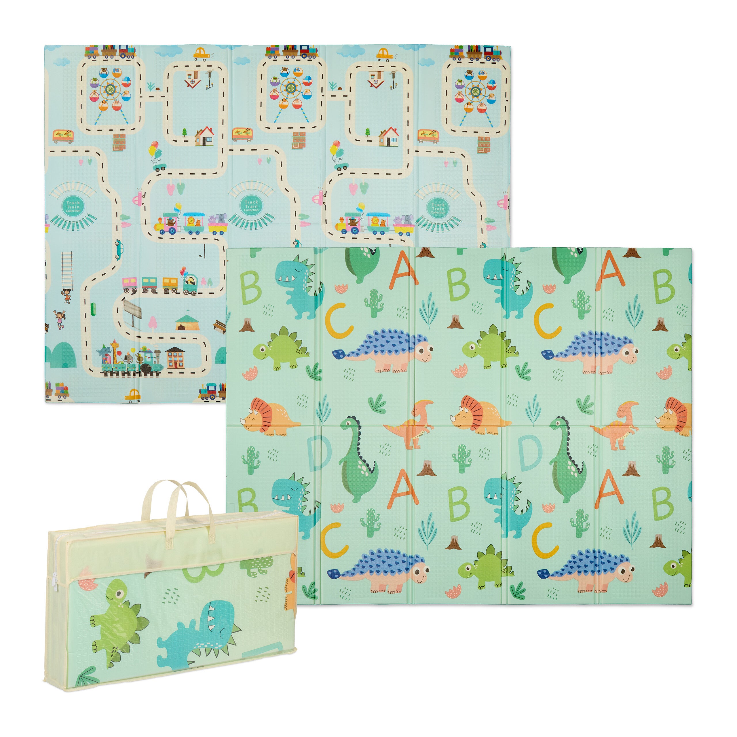 Relaxdays Alfombra de Bebé Plegable, Colchoneta Juego y Gateo, Sin