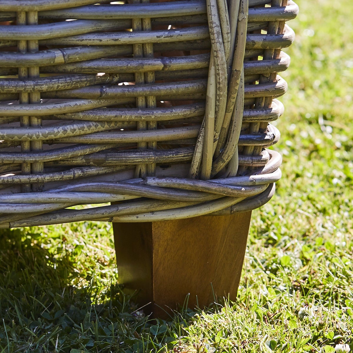 Fauteuil rond de jardin en kubu MUSA - 4