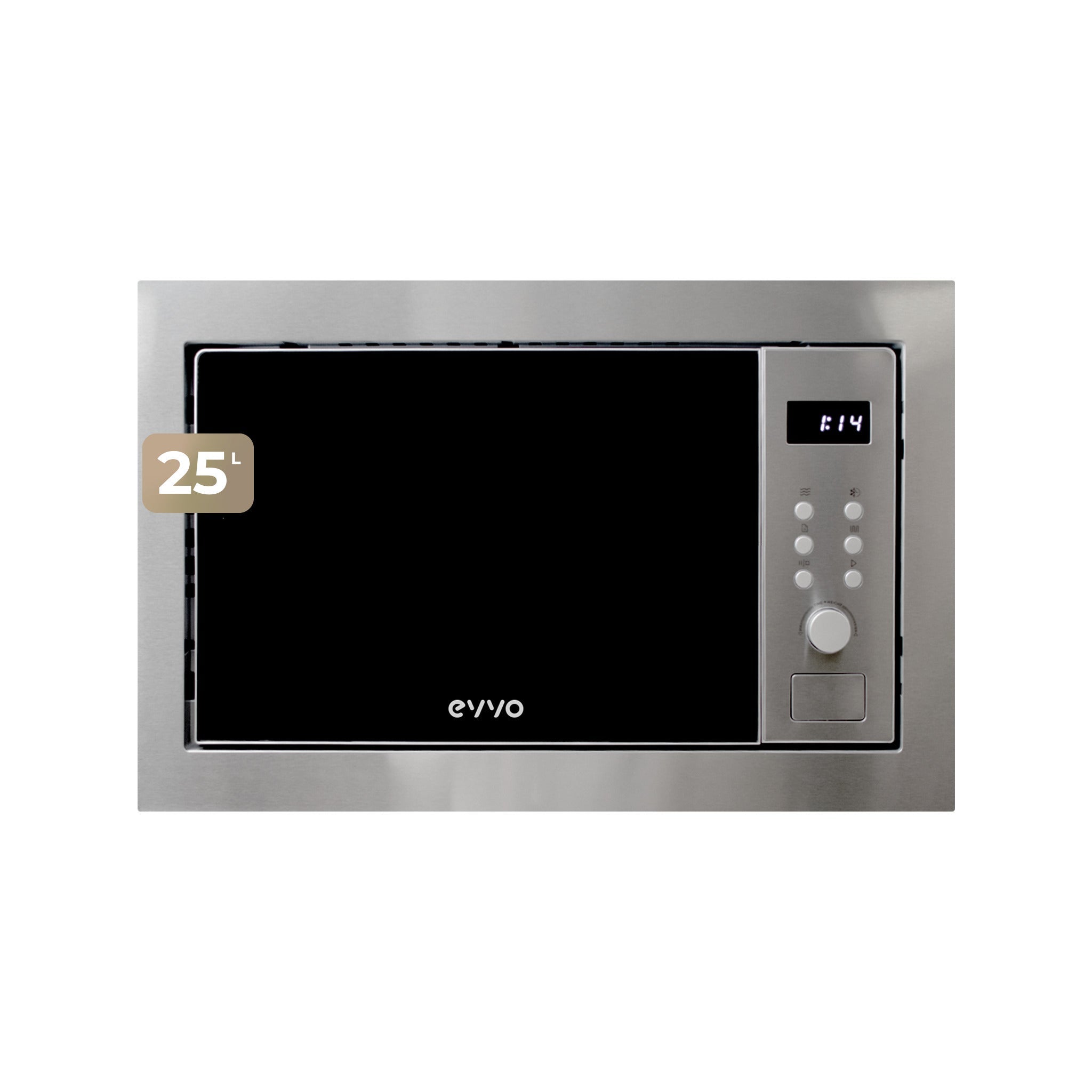 Microondas integrable EVVO Mi35 , 25L de Capacidad, Grill 1000W, Efecto Brillante, MultifunciÃ³n, 8 Funciones, Temporizador - Imagen 4