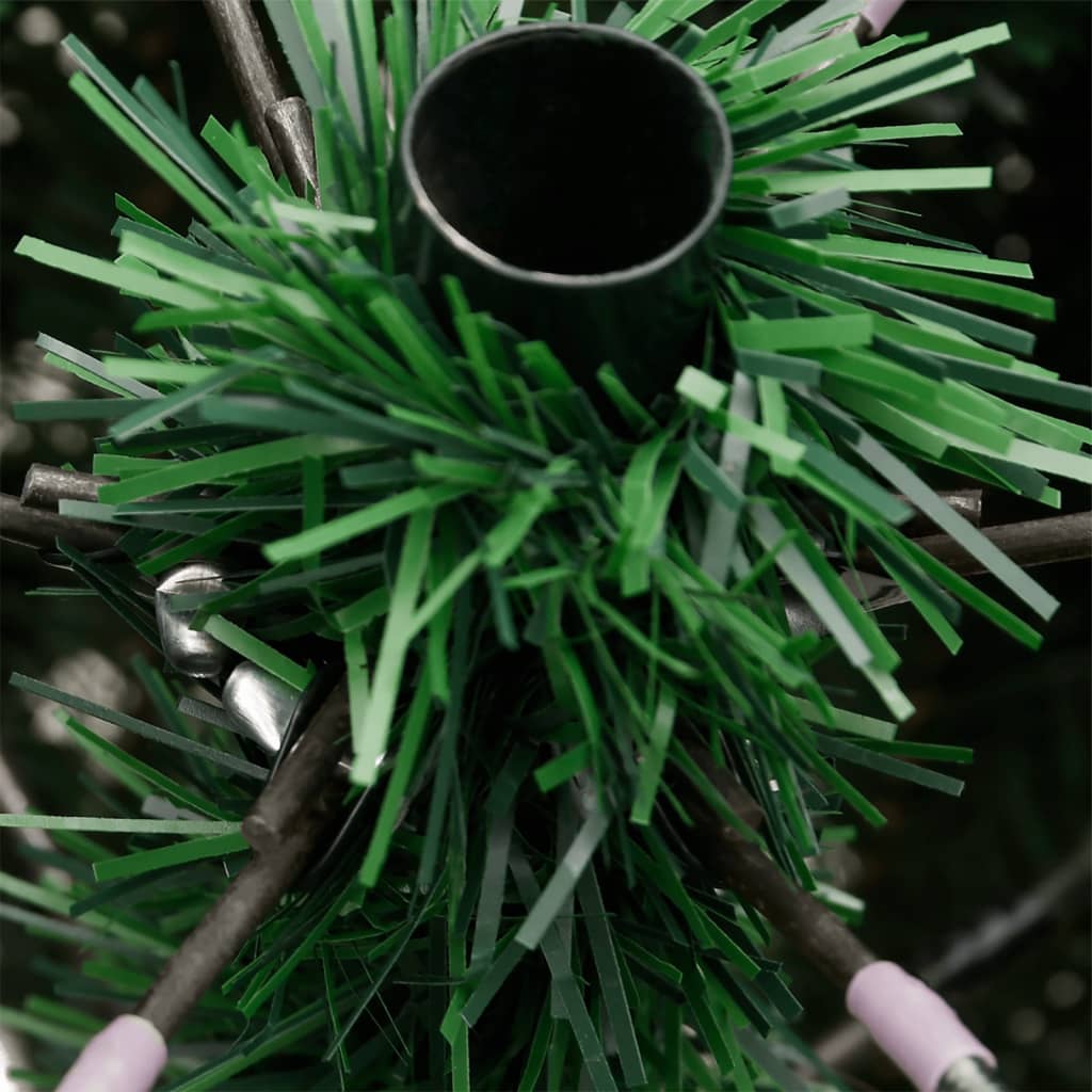 Sapin de Noël artificiel à charnières avec support vert 120 cm vidaXL - 7