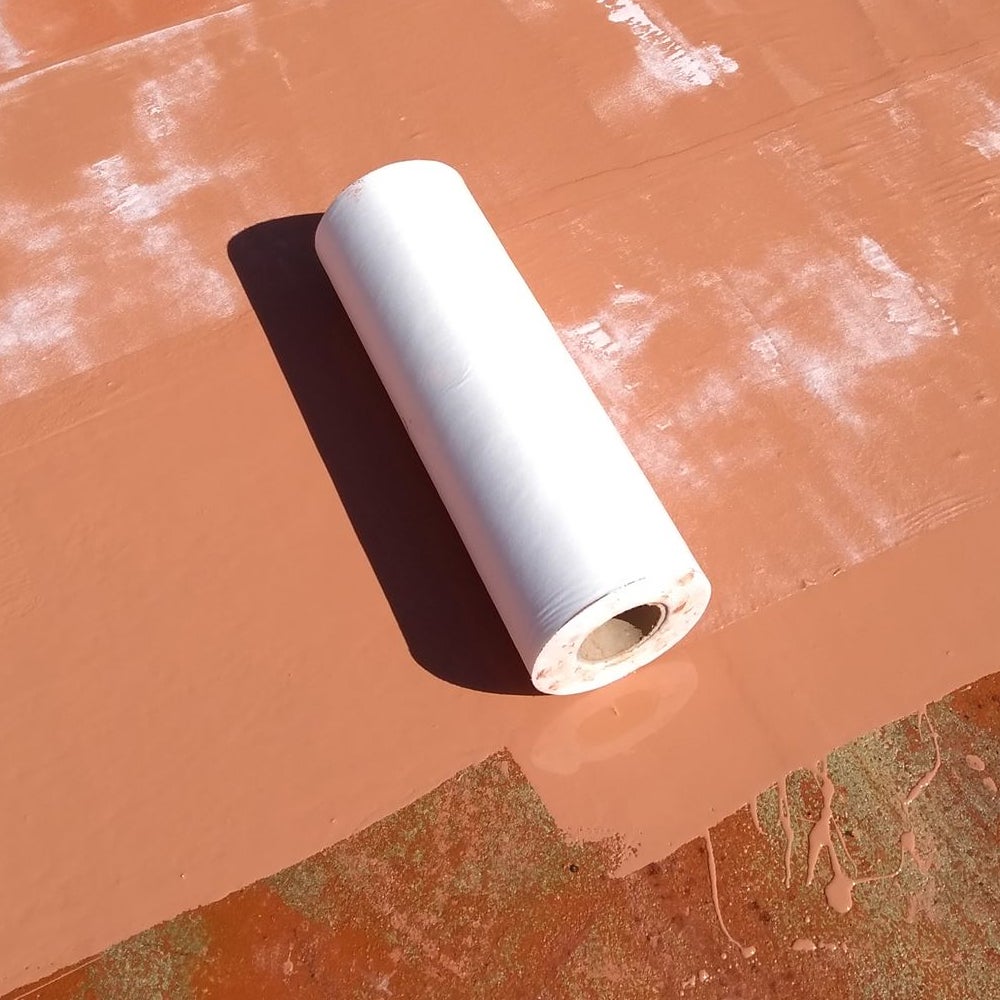 Rouleau Géotex Blanc 25m x 1m (Poids : 60 g/m²) - Géotextile tissé de renfort pour travaux d'étanchéité. Application facile - 7