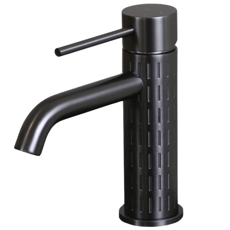 Architek bateria miedziana umywalkowa niska metaliczny szary