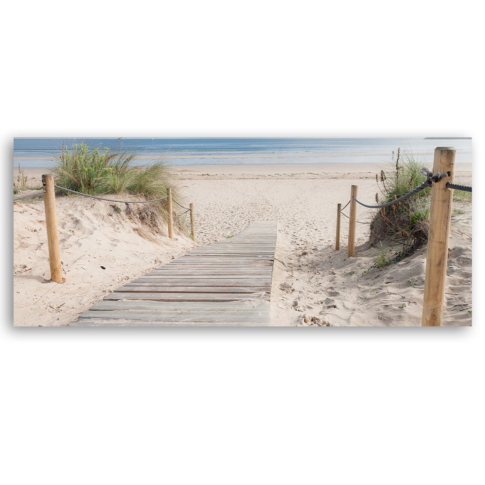 Tableau sur toile, Chemin vers la plage 90x30 - 2