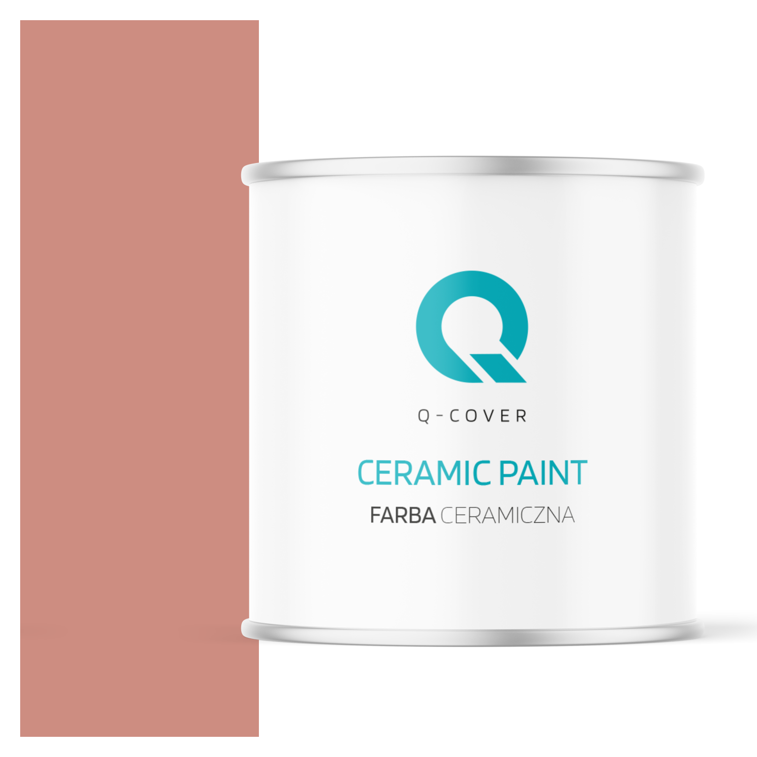 Farba Ceramiczna Do Ścian i Sufitów Q-Cover Łososiowy H5533 Głęboki Mat 2L