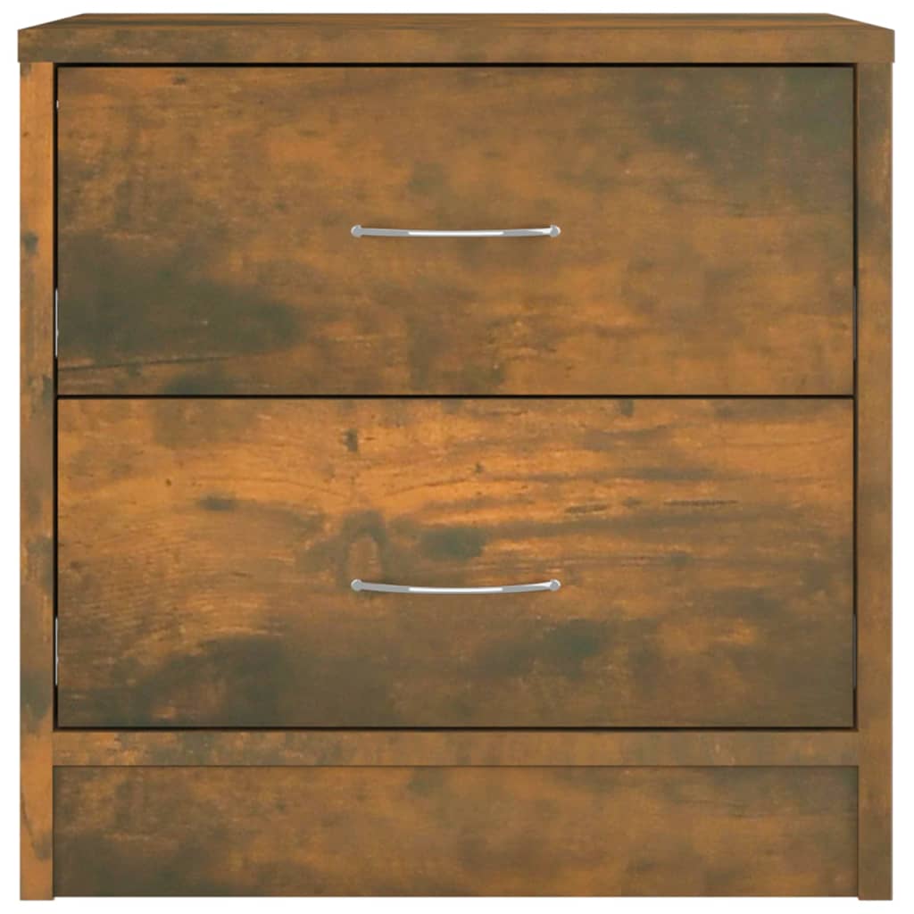 vidaXL Table de chevet Chêne fumé 40x30x40 cm Bois d'ingénierie - 4