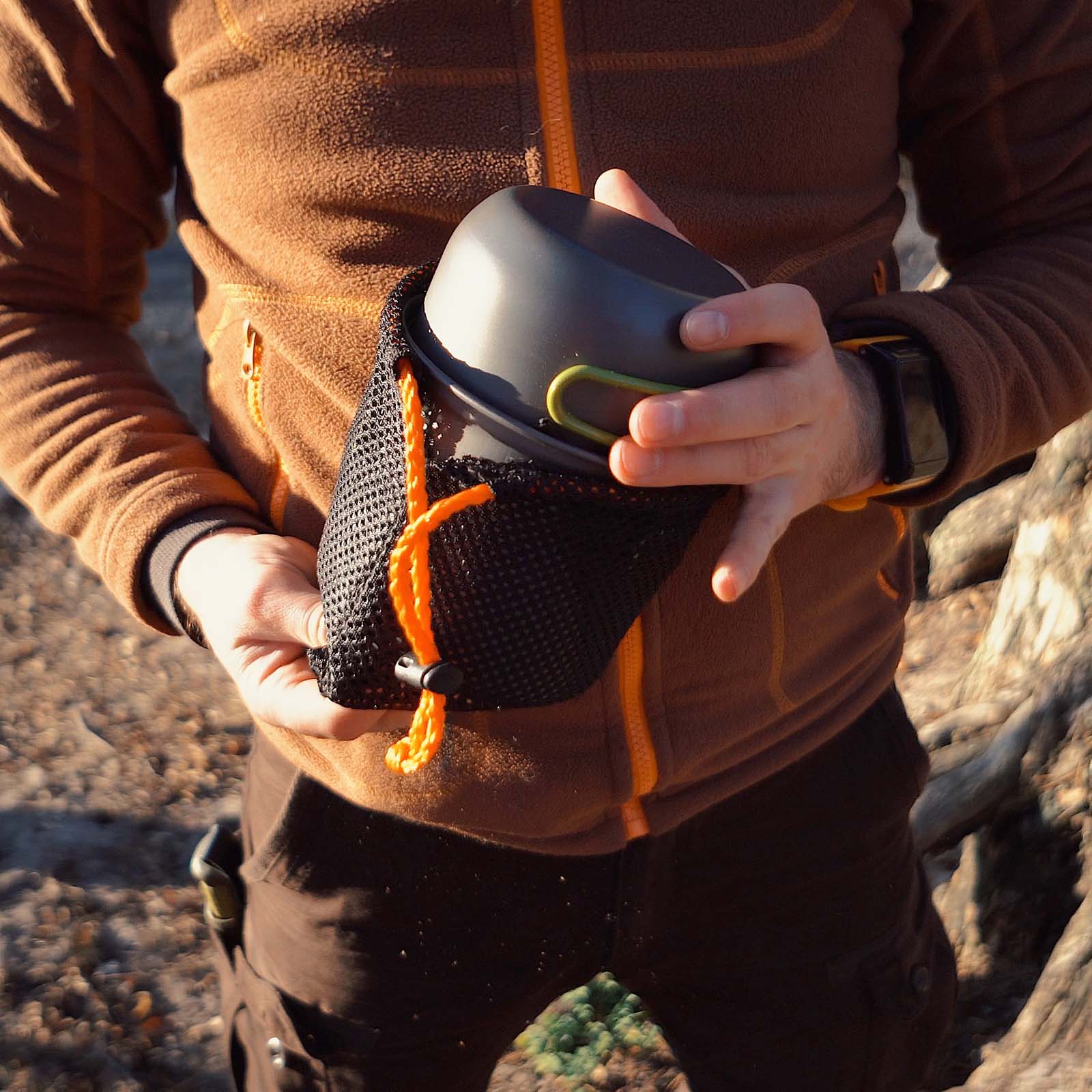 Odoland Set Da 10 Pentole Da Campeggio Leggere - Pentola, Padella, Posate E Accessori Per Escursionismo - Foto 10