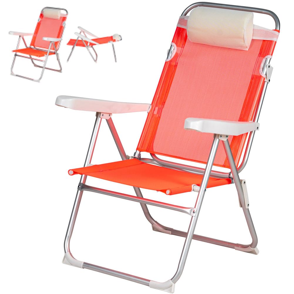 Lettino Da Spiaggia BAKAJI Spiaggina Pieghevole Portatile