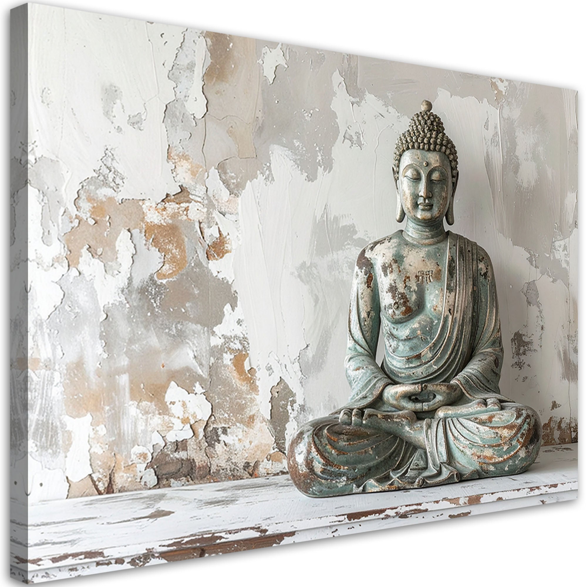 Obraz do salonu sypialni, Budda Zen Spa na szarym tle 100x70