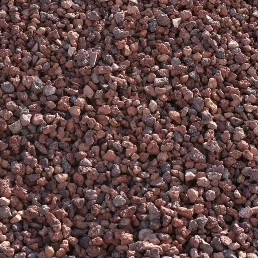 Grava Volcánica Roja Big bag 1.000 L. | 1 m³ / 10-25 mm - 8