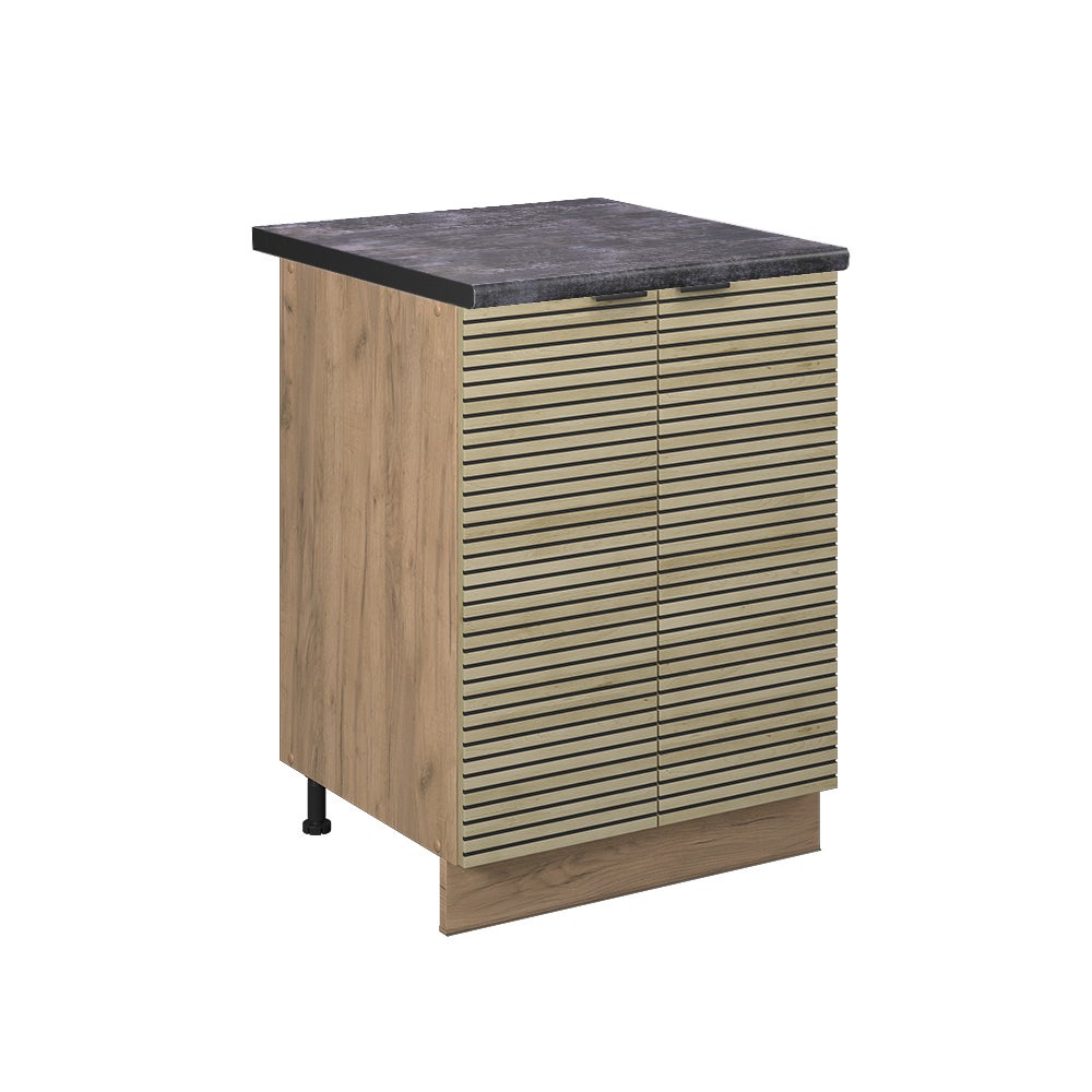 Vicco Szafki kuchenne Fame-Line, Panel dębowy, 60 cm , BP Antracyt