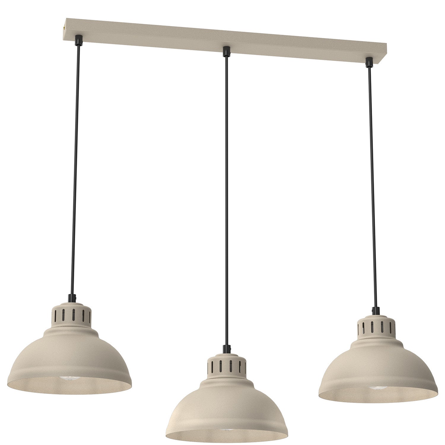 Lampa wisząca Sven kremowo-czarna 3xE27x15W wym: 110 x 75 x 21 cm metal Luminex