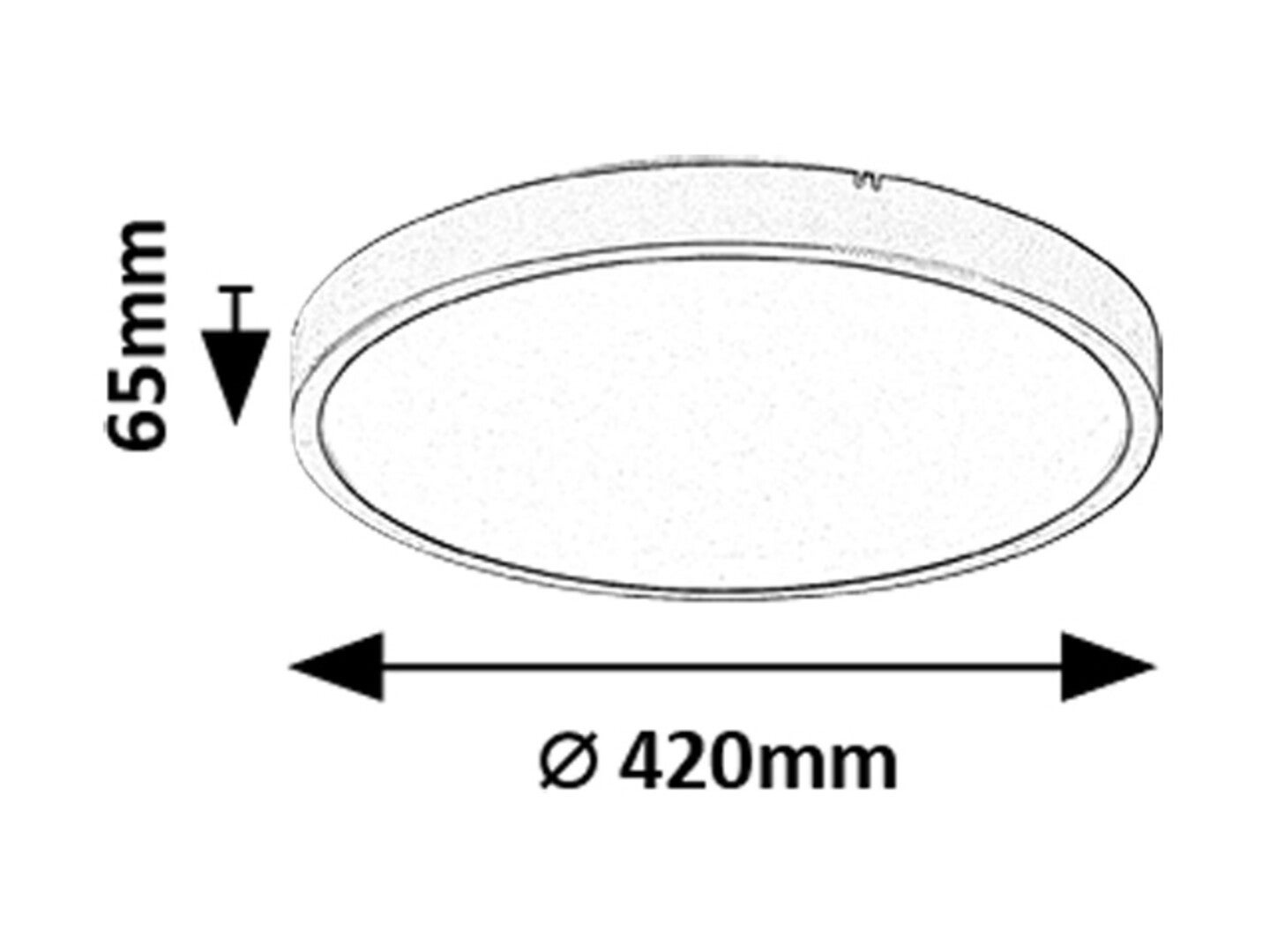 Plafon Alenzo okrągły czarno-biały LED 36W 3000K-6000K 2390lm z pilotem wym: 6,5 x 42 cm IP44 tworzywo sztuczne Rabalux - 2
