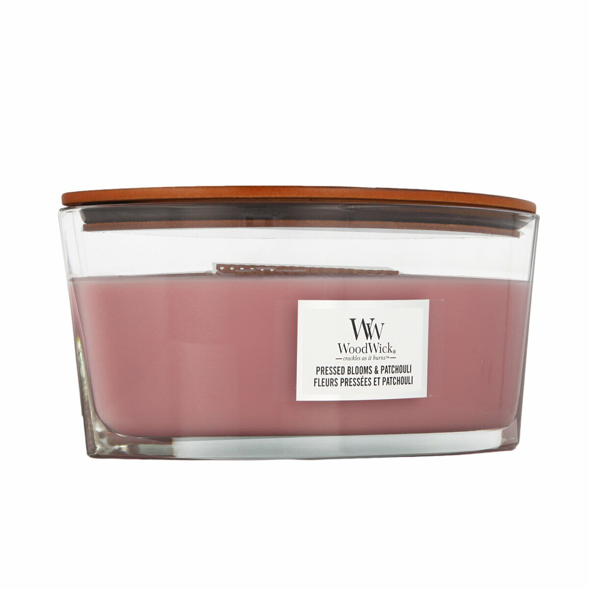 Bougie parfumée en ellipse WoodWick Solar Ylang - 9 cm / 19 cm