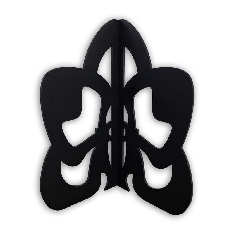 Model FIORANGOLO QUEEN – Element dekoracyjny z PVC do zastosowań zewnętrznych i wewnętrznych, kolor CZARNY