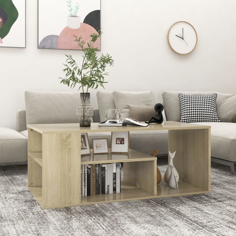 Stolik kawowy, dąb sonoma 100x50x40 cm materiał drewnopochodny