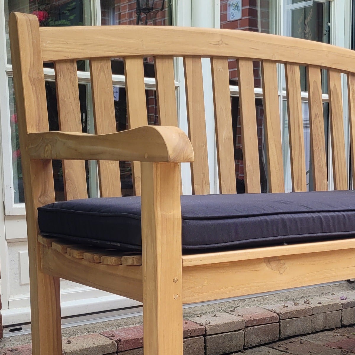 Banc en teck massif Derby 150 cm - 3