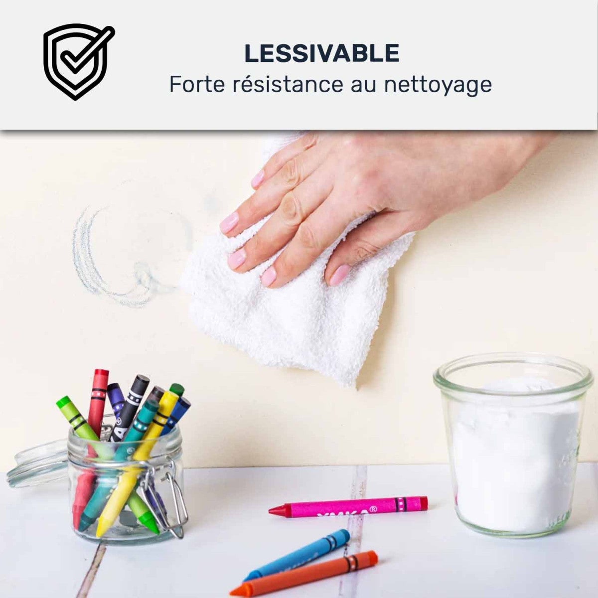 Peinture Biosourcée pour salon, chambre et pièces à vivre - Mate Blanc - 2.5 L (+ ou - 30m² par couche) - ARCANE INDUSTRIES - 7