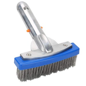 Brosse Pour Piscine 43 Cm Avec Poils Nylon - Tête Inclinée 45°, Clip EZ, Compatible Manche Télescopique