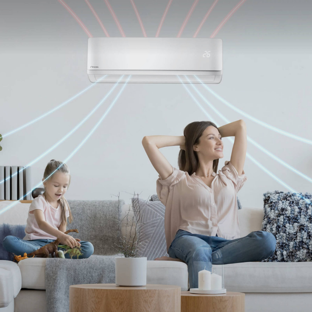 Climatiseur mural réversible HDMB Harmonia Miroir 3.5 kW WiFi intégré - AIRWELL - 7SP024035