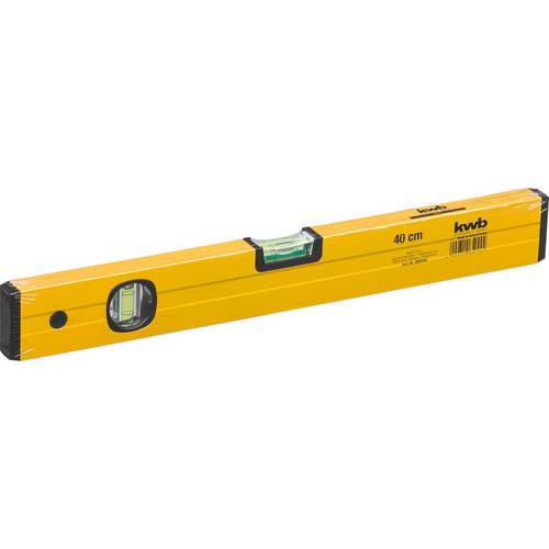 Niveau à Bulle Mini En Aluminium Kwb – 20 Cm De Long – Précision 1 Mm/m – 1 Fiole Horizontale, 1 Verticale