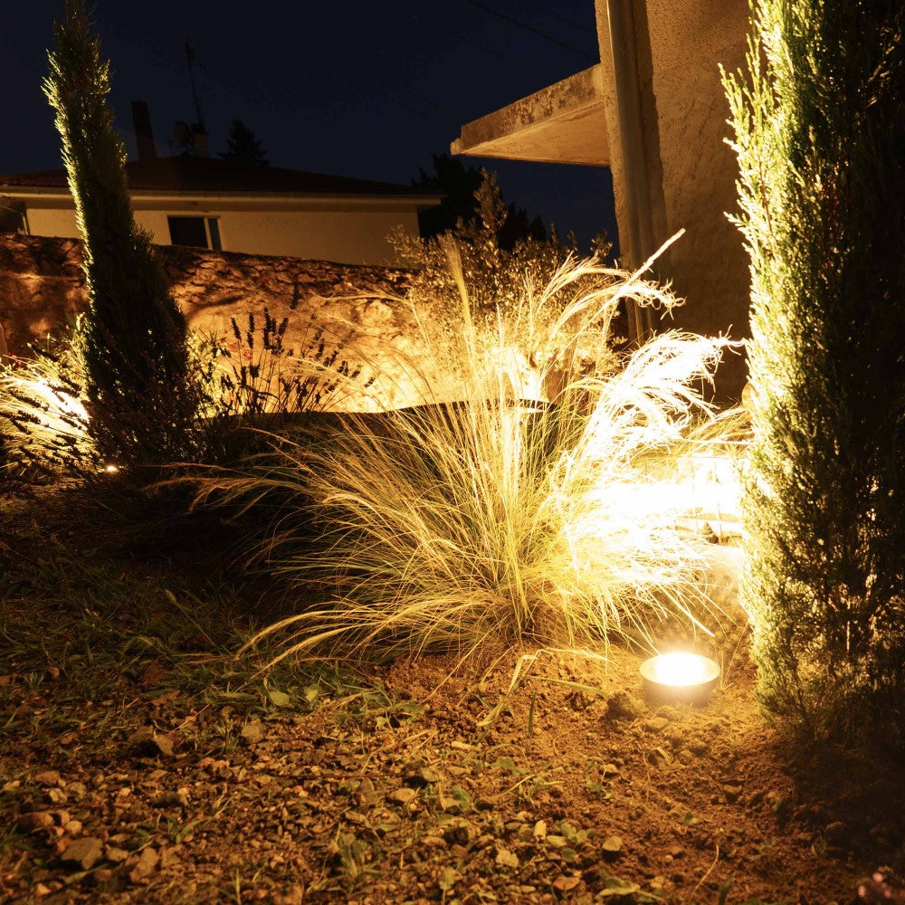 Spots encastrables X6 - Extérieur - Couvercle inox - Pour Ampoule LED GU10 - Etanche IP67 - Spot terrasse - Éclairage jardin - 3