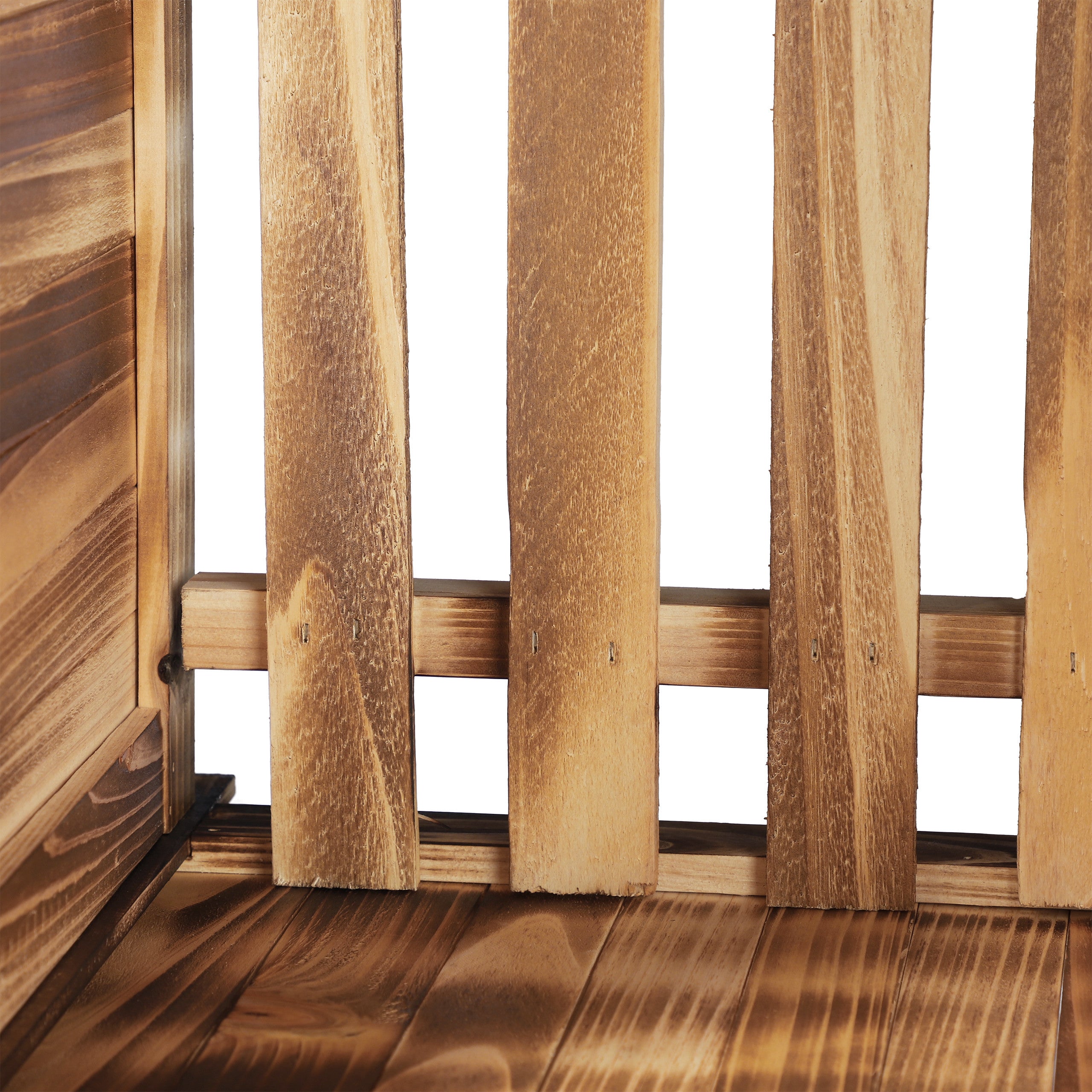 Jardinière avec treillis espalier Tuteur plantes grimpantes bac à fleurs en bois lierre rose 25L, 147 cm, Relaxdays - 9