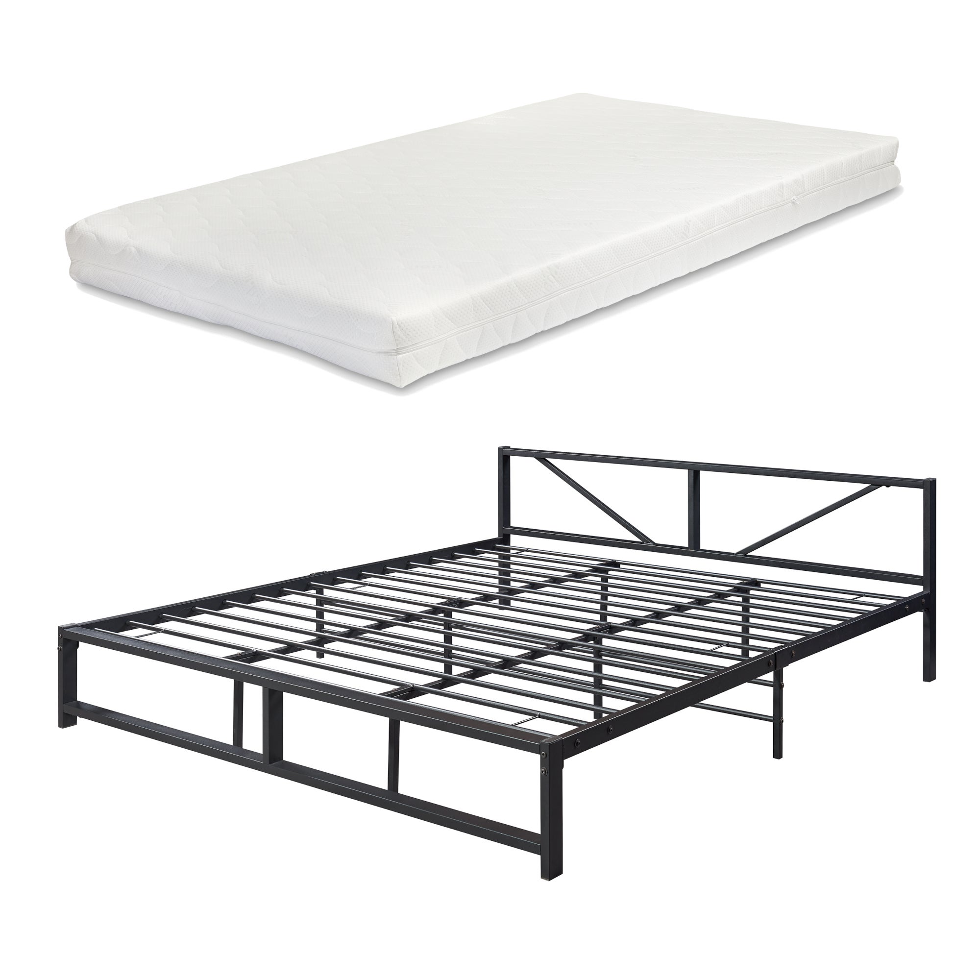 Zinus Joseph Letto 120x190 cm - Strutura letto 46 cm di altezza con contenitore sotto il letto