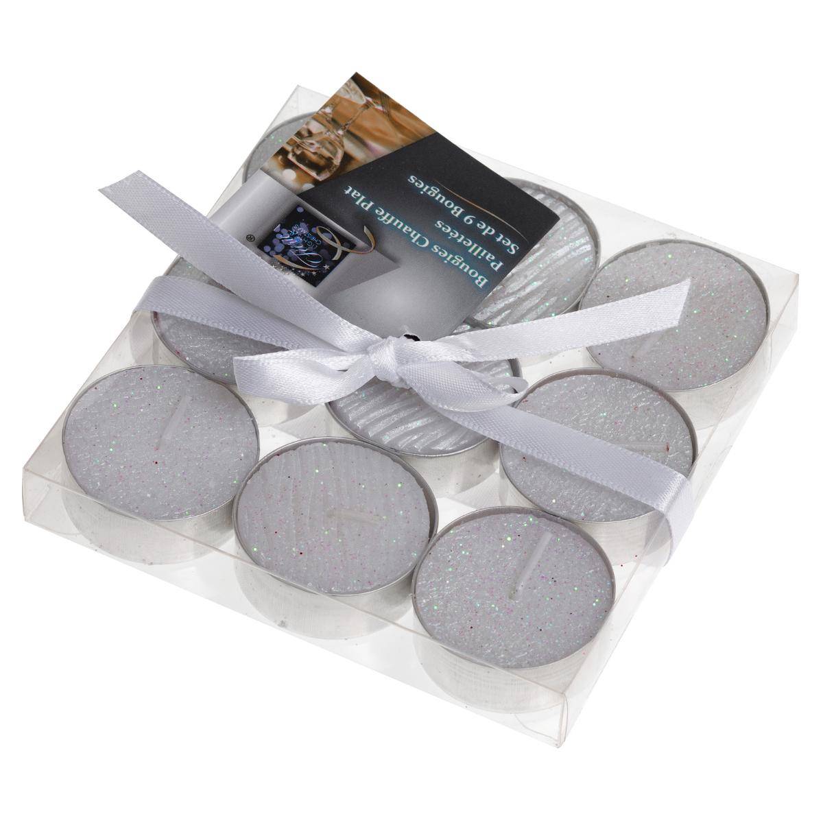 Bougie Chauffe-plat x 9 Blanc - Feeric lights & christmas - 3