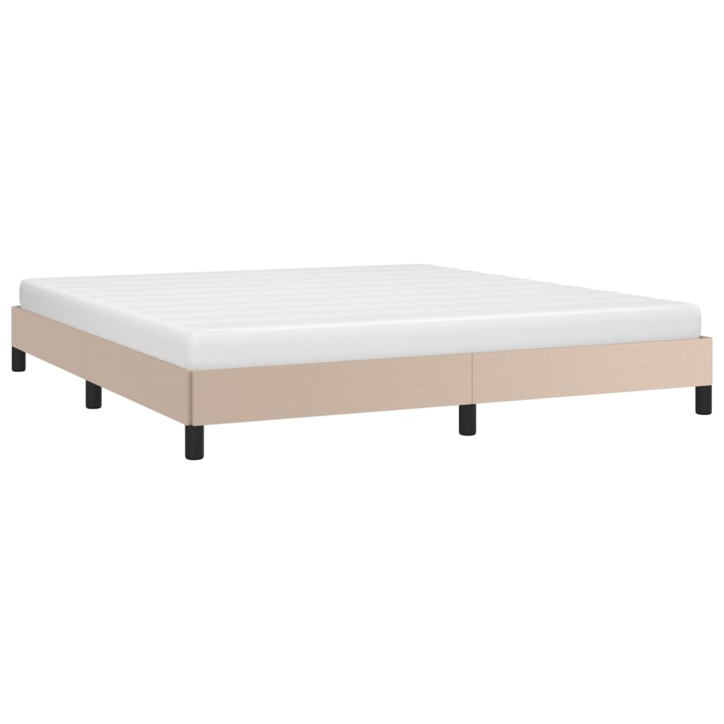 Cadre de lit sans matelas cappuccino 180 x 200 cm en similicuir - 3