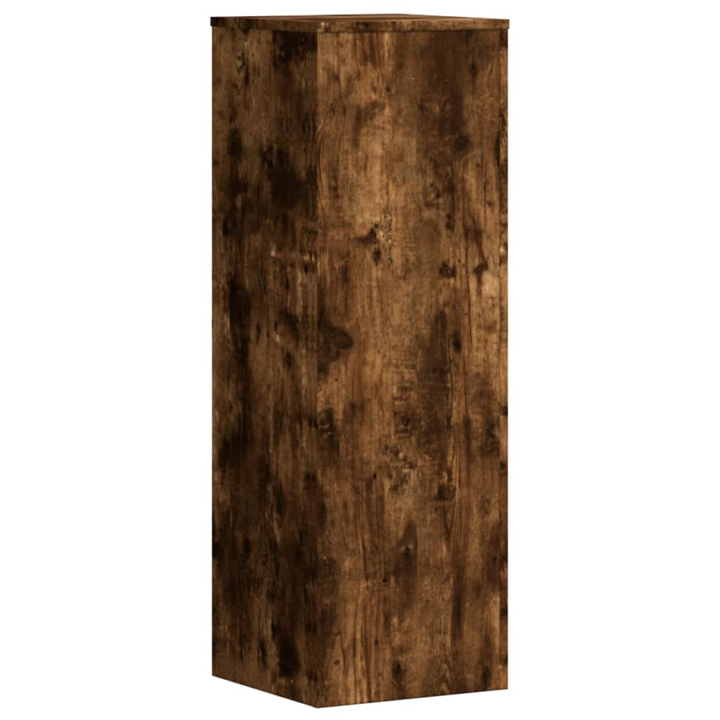 Supports pour plantes 2 pièces chêne fumé panneau de bois - 5