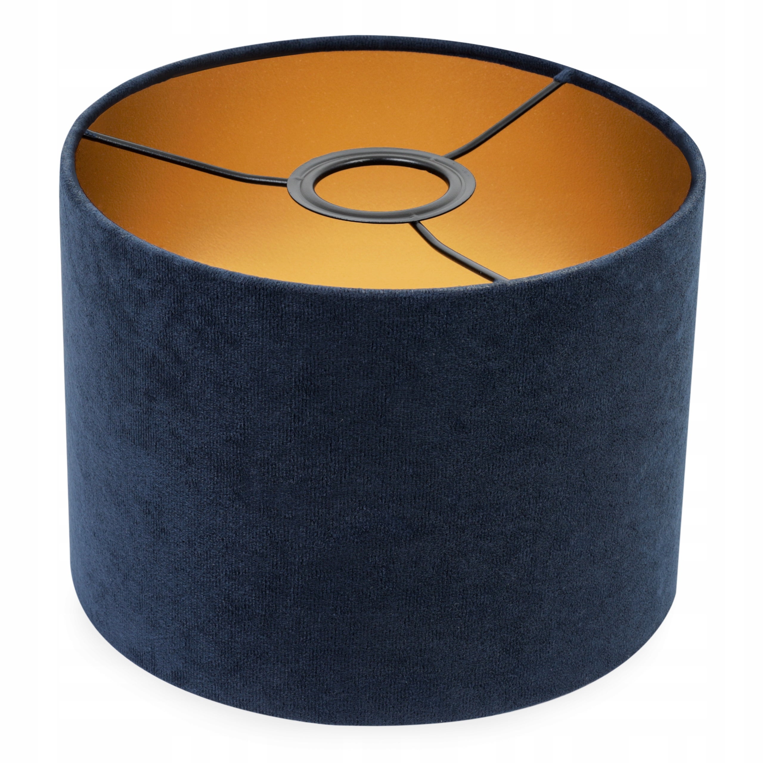 Abażur do lampy/lampki nocnej/stołowej/sufitowej Mediolan modern antracytowy/złoty 20cm Light Home LH